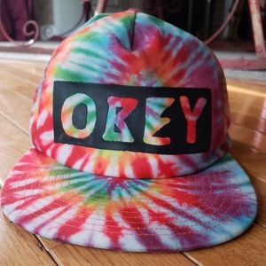 Obey tie dye hat